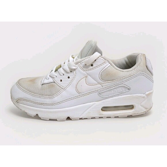 Nike Air Max 90 Men's Size 7.5 Triple White CN8490-100 Sneaker - Picture 2 of 11